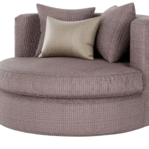 zijkant loveseat, ronde loveseat, ove seat, teddy loveseat, love seat sofa, roze loveseat, bankje, roze fauteuil, fauteil, fauteuil lounge, design fauteuil