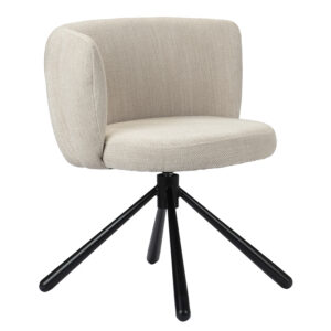 Draaibare Eetkamerstoel Schelp Beige