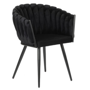 Eetkamerstoel Manders Zwart (set van 2)