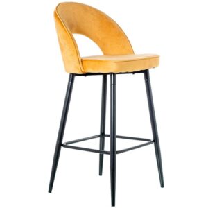 Barkruk Candice Mosterdgeel (set van 2)